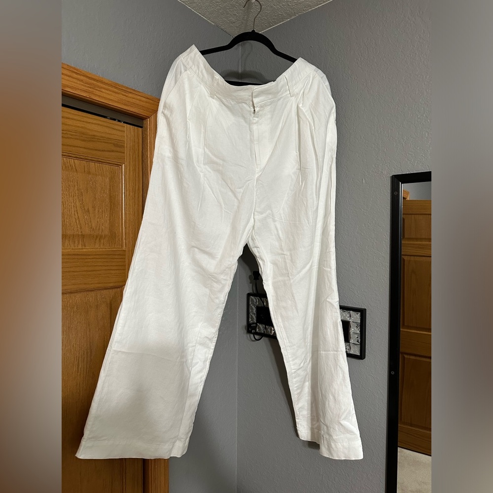 Gap women's linen pants - white